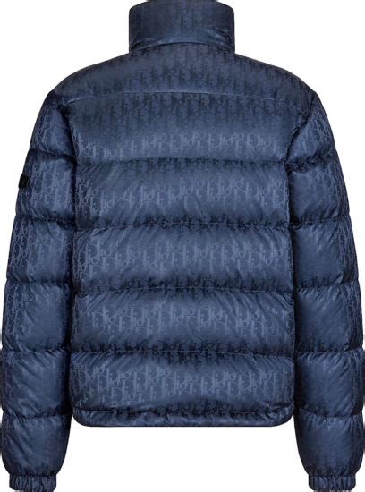 dior puffer oblique|Dior puffer jacket navy.